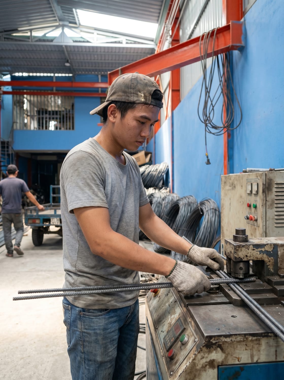 NAM PHỤ BẺ SẮT VÀ THEO XE GIAO HÀNG