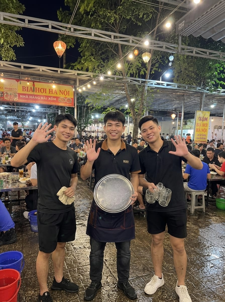 PHỐ BIA CẦN NHÂN VIÊN PHỤC VỤ - PHỤ BẾP