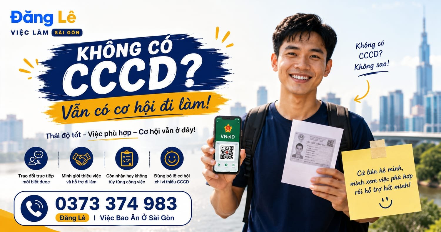 Anh ơi... em không có CCCD, còn xin việc được không?