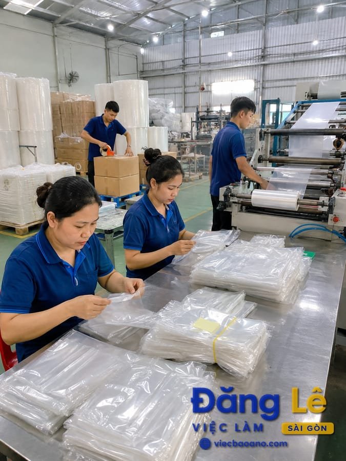 CƠ SỞ SẢN XUẤT BAO BÌ TUYỂN NHIỀU VỊ TRÍ