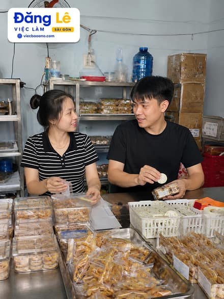 CẦN NHÂN VIÊN SẢN XUẤT BÁNH KẸO - BAO ĂN Ở