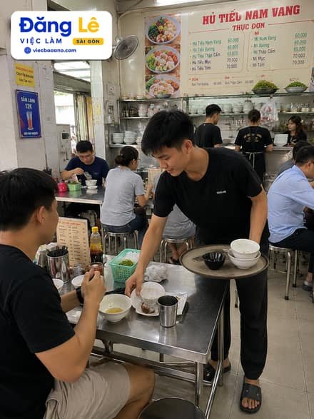 TUYỂN NHÂN VIÊN PHỤC VỤ QUÁN HỦ TIẾU NAM VANG