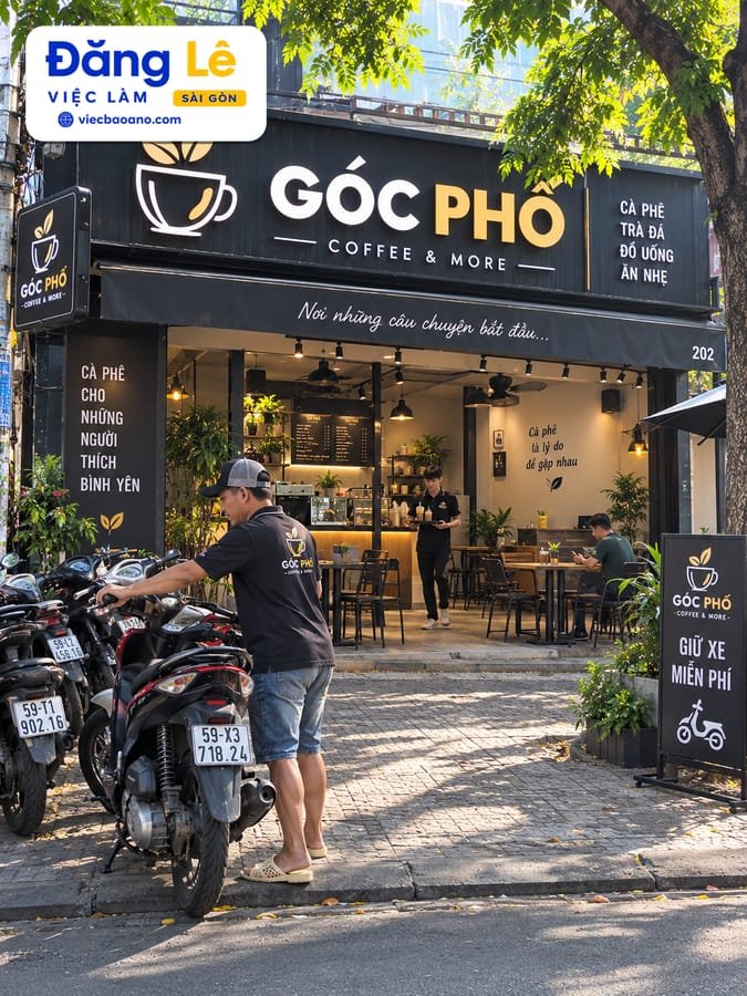 NHÂN VIÊN PHỤC VỤ & GIỮ XE QUÁN CÀ PHÊ