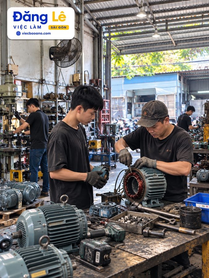 XƯỞNG CƠ KHÍ TUYỂN NHÂN VIÊN