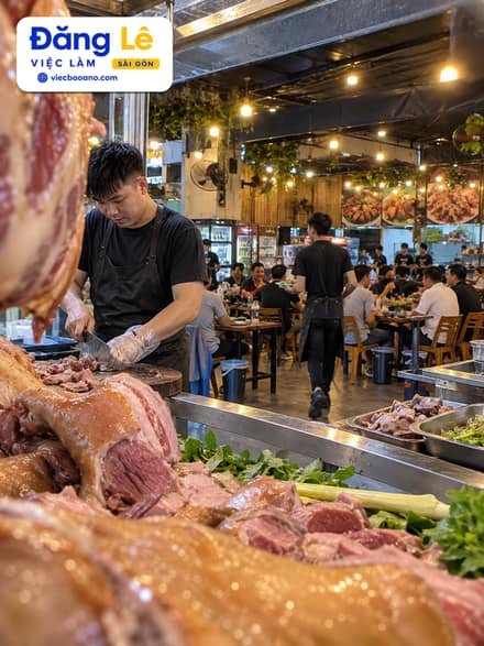 BAO ĂN Ở - PHỤC VỤ & PHỤ BẾP QUÁN BÊ THUI