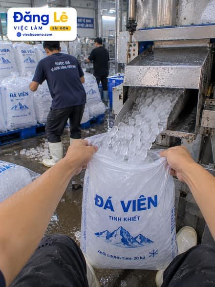 NHÂN VIÊN PHỤ XƯỞNG NƯỚC ĐÁ