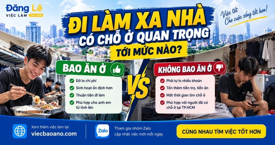 ĐI LÀM XA NHÀ, CÓ CHỖ Ở QUAN TRỌNG TỚI MỨC NÀO?