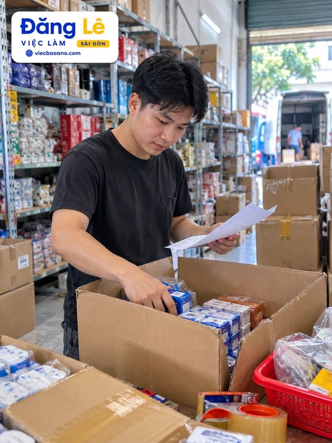 CẦN NHÂN VIÊN SOẠN HÀNG - ĐÓNG GÓI